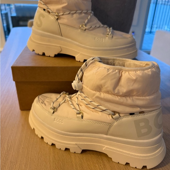 New Boss Leather Snow Boots
